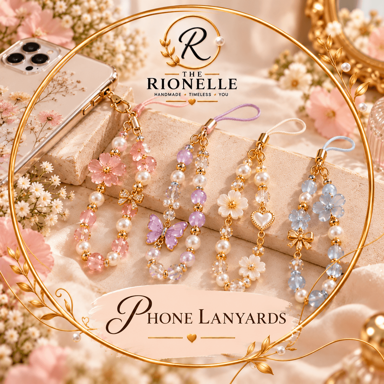 Handmade Rionelle Phone Lanyards